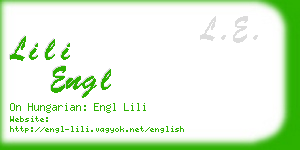 lili engl business card